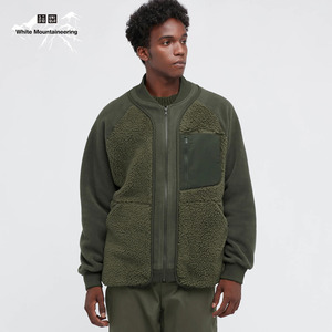 新品 新古 21AW UNIQLO ユニクロ ホワイトマウンテニアリング WHITE MOUNTAINEERING フリース 切替 加工 オーバーサイズ ジャケット XL