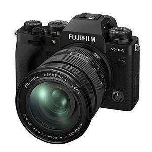 FUJIFILM ミラーレス一眼カメラ X-T4レンズキット ブラック X-T4LK-1680-B(中古品)