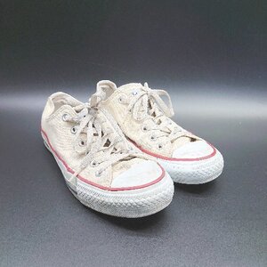 ◇ CONVERSE コンバース ALL STAR ローカット スニーカー シューズ サイズ24.5 オフホワイト レディース E