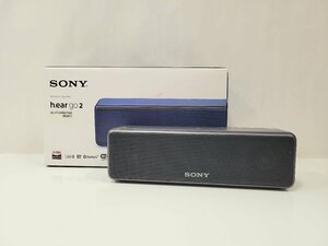 ★SONY　h.ear go 2 ワイヤレススピーカー　SRS-HG10　ブラック　Wi-Fi　Bluetooth　中古★004235