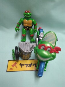 TMNT ミュータント　タートルズ　フィギュア　プレイメイツ　toon ラファエロ　バイク