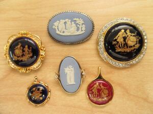 【B78】 WEDG WOOD ウェッジウッド LIMOGES リモージュ ペンダントトップ など ヴィンテージ アクセサリー 大量 まとめ売り まとめ TIA