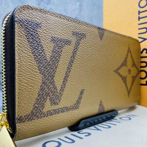 【未使用/RFID搭載/定価22.5万/箱袋】ルイヴィトン LOUISVUITTON ジャイアント モノグラム ジッピー ウォレット M69353 メンズ 長財布