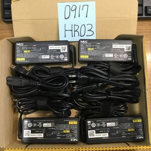 （0917HR03）送料無料/中古/NEC/ADP004(PC-VP-BP103/ADP-65FD E)/20V/3.25A/純正 ACアダプタ 4個セット