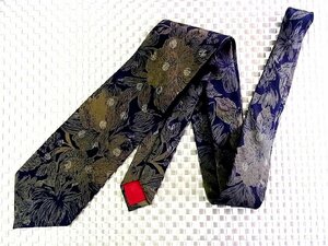 ★RB1172★【花 植物 柄】ユキコハナイ【美品】ネクタイ