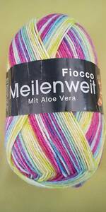 ★ 毛糸 LANA GROSSA ラナグロッサ Meilenweit メイランバイト Fiocco #7848 4ply/4本撚り イタリア製 ソックヤーン 靴下 ★