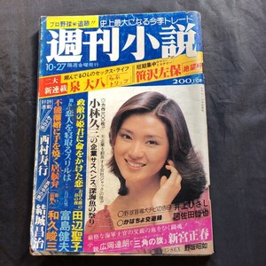 NA1885N241　週刊小説　桃井かおり　竹下景子　1978年10月発行q