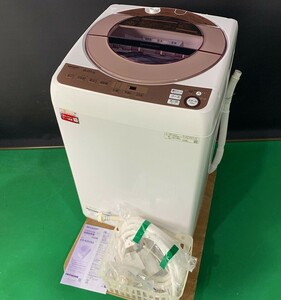 ◆HA25 シャープ 全自動電気洗濯機 洗い9kg　動作品　SHARP　ES-KSV9G　22年製　★直接引き取り大歓迎！◆T