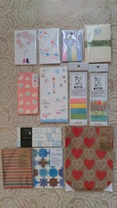 断捨離中☆古川紙工☆KITTA☆ぽち袋☆文房具☆そえぶみ箋☆送料込み☆12点セット☆