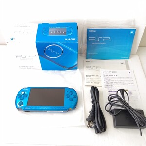 SONY　PSP3000 バイブラントブルー　美品　プレイステーションポータブル