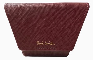 未使用 ポールスミス コインケース 小銭入れ オリガミ Paul Smith ワイン ボルドー メンズ レディー ス 【中古】