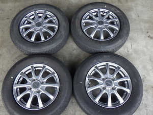 2311-588　RACING FORCE　アルミホイール＆ラジアルタイヤ　145/80R12　2022年　4本セット　個人宅発送不可商品