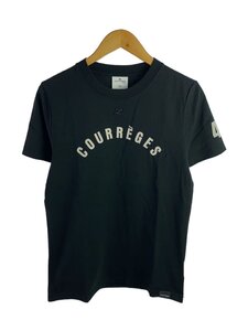 Courreges◆AC STRAIGHT/Tシャツ/XS/コットン/BLK