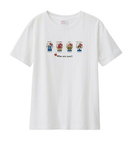 Lサイズ 新品未使用 サンリオ キティちゃん ハローキティ 半袖 Tシャツ ホワイト 白 綿100 GU HELLO KITTY SANRIO 超大型店限定品 送料無料