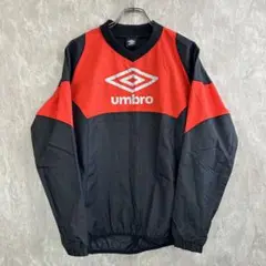 ｕｍｂｒｏ　アンブロ ロゴプリントブラック　黒 M 長袖ポリエステルＴシャツ