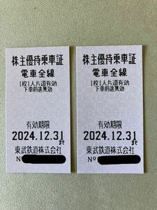 東武鉄道株主優待乗車証