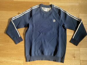 【USED】adidas originals アディダス オリジナルス [KNIT CREW] クルースエット&パンツ(セットアップ) ネイビー XL