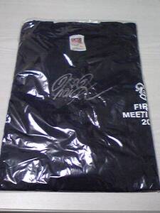 希少!FC初event倉木麻衣FIRST MEETING 2002直筆サイン入りTシャツ紺色Ｌサイズ