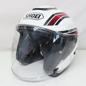 【中古美品】SHOEI ショウエイ J-Cruise STOLD ジェットヘルメット Mサイズ Jクルーズ 人気 バイク 二輪 スクーター 原付 バイザー