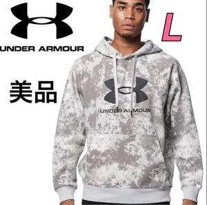 アンダーアーマー パーカー UA RIVAL FLEECE HOODIE BIG LOGO UAライバルフリース L フーディー ビッグロゴ プリント