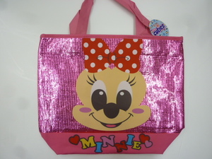 【KCM】sta-477★未使用品★【MINNIE/ミニー】保冷 トートバッグ　ピンク系　サイズ 約40×32×12cm