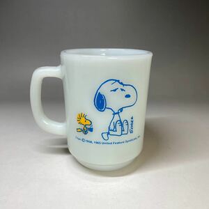 ファイヤーキング★スヌーピー★SNOOPY★マグ★Fire-king★スタッキング★Mug★1970年★ビンテージ★Made in USA