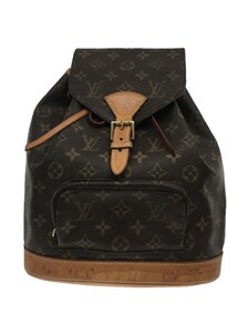 LOUIS VUITTON◆モンスリMM/モノグラム/バッグパック/リュック[仕入]/レザー/BRW/総柄/M51136//