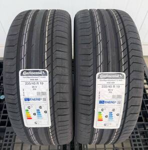 2022年製 Continental ContiSportContact 5 SUV 235/45R19 95V SSR MOE ベンツ承認 ランフラット 2本セット 送料込 64,000円