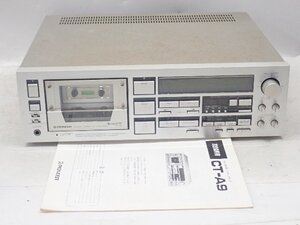 Pioneer パイオニア 3ヘッドシングルカセットデッキ CT-A9 説明書付き ¶ 70817-4