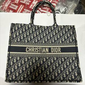 未使用 伊勢丹購入品 Christian Dior クリスチャン ディオール ブックトート バッグ BOOK TOTE 購入証明書付き