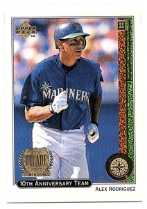 MLB 1998 UD 10th ANNIVERSARY Alex Rodriguez アレックス・ロドリゲス　A・ロッド　　新品ミント状態品