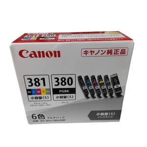 【未使用】Canon キヤノン 純正インクカートリッジ BCI-381s+380s/6MP 小容量(S)タンク 6色マルチパック 取付期限: 2026/7まで L76203RL