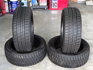 ほぼ未使用!グッドイヤースタッドレスタイヤアイスナビ6 215/45R17中古4本レクサスCTアベンシスマークⅡヴェロッサアルテッツァ86カローラ