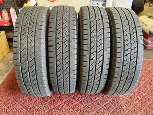 パF5071■195/80R15 107/105L LT　4本価格　BRIDGESTONE BLIZZAK VL1　送料無料 冬 ’21年 7～8分山 ハイエース キャラバン NV350 ボンゴ