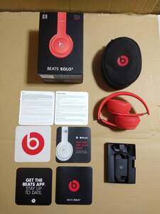 【中古現状品　美品】ビーツ・バイ・ドクタードレ Beats by Dr.Dre MX472PA/A Beats Solo3 Wirelessヘッドフォン レッド