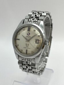 1円～/RADO/ラドー/Golden Horse/ゴールデンホース/11675/57石/3針/デイト/シルバーカラー/自動巻/メンズ腕時計/稼動品/ジャンク/T006