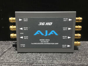 1円スタート ★ AJA Video Systems・3GDA・SDI 1入力６出力：分配器「3G/HD/1080p 対応」★ 美品・動作確認済みOK! ラスト売り切れ！３