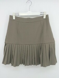 ◇ DAY CLOSET デイクローゼット プリーツ ミニ スカート サイズXL ブラウン レディース E