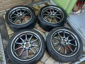 レイズ　CE28SL 18×9J+48PCD120 265/35R18 4本 FK8シビック FL5シビック