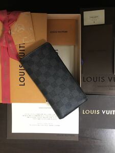 本物保証！LOUIS VUITTONルイヴィトンダミエ グラフィットブラザ 長財布