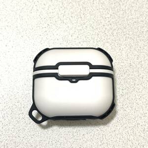 AirPods Pro ケースカバー ホワイト・ブラック AA0389 White black イヤホン ソフトケース おしゃれ 耐衝撃