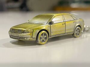 ☆Audi アウディ　A4 純正　キーホルダー　キーリング　ドイツ製　金属製　未使用　保管品　ヴィンテージ☆