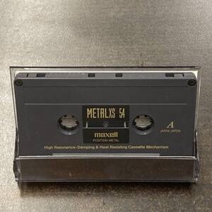 0209 マクセル METAL XS 54分 メタル 1本 カセットテープ/One Maxell METAL XS 54 Type IV Metal Position Audio Cassette