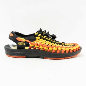 【1円スタート】KEEN キーン ユニークフラット UNEEK FLAT 1020799 スポーツサンダル サマーシューズ Vibrant Yellow Flame 24.5cm 靴