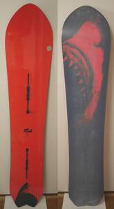 ★☆中古良品！ BURTON FISH 161cm バートン フィッシュ スノーボード 2016年モデル 赤色 オールラウンド パウダー ショートファット 即決