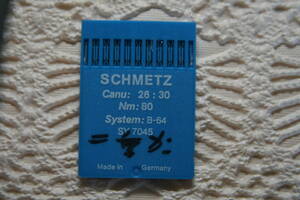 ♪♪♪新品・SCHMETZ・シュメッツ工業用ミシン針・SY7045 NM:80 SIZE:12 10本セット♪♪♪24