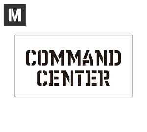 ステンシルシート ステンシルプレート ステンシル アルファベット アメリカン DIY クイックステンシル サイズM COMMAND CENTER 指令部