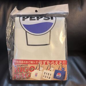 CUP ペプシ ショッピングバッグ トートバッグ 新品未開封 BIG BAG PEPSI ビック バック W480×H400×D190mm 非売品 オリジナル キャンプ