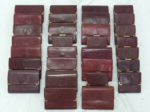 1円 Cartier カルティエ マストライン 財布 札入れ 小銭入れ カード入れ 30点セット 箱売り まとめ売り DA8663