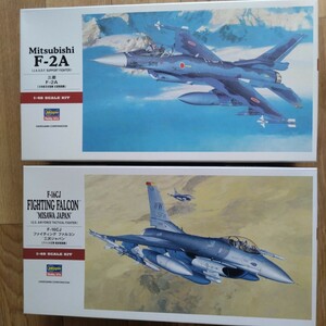 ハセガワ1/48 三菱 F-2A、F-16C2機セット